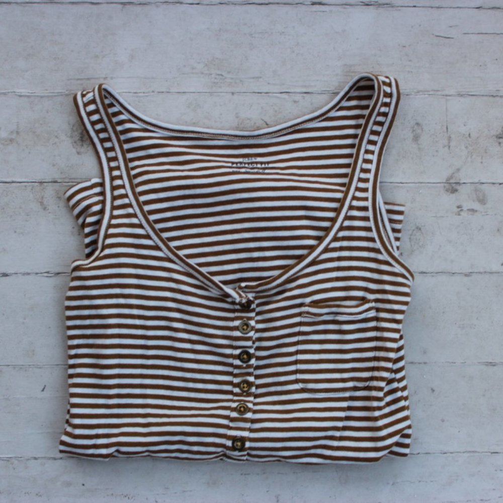 JCREW striped summer top Size Small